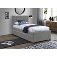 thumbnail image 2 of Meridian Furniture Hudson Gris Cuir Végane Lit Gigogne Simple, 2 of 10