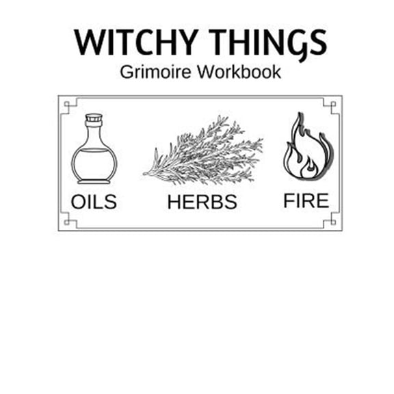 Pre-Owned Witchy Things Grimoire Workbook (Paperback) by Full Moon Spellbound