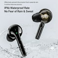 thumbnail image 4 of Hwkond Wireless Earbuds 5.3 Bluetooth Headset Wireless Gaming Sport Ultra Long Life Noise Cancelling Headset Classic Black on Clearance, 4 of 9