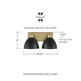 thumbnail image 2 of Capital Lighting 152021AW Ross 2 Light 17" Wide Vanity Light - White, 2 of 7