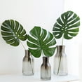 thumbnail image 3 of SPRING PARK 5Pcs Artificial Monstera Deliciosa Plant Fake Tropical Palm Tree Perfect Faux Plant for Home Garden Office Store Decoration, 3 of 6