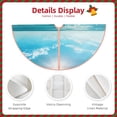 thumbnail image 3 of KLL Christmas Tree Skirt,Party Decorations Farmhouse for Christmas Decorations Holiday Party 30" -Sunny Ocean Waves, 3 of 6