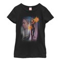 thumbnail image 3 of Marvel Girls' Captain Galactic Profile Black T-Shirt, 3 of 3