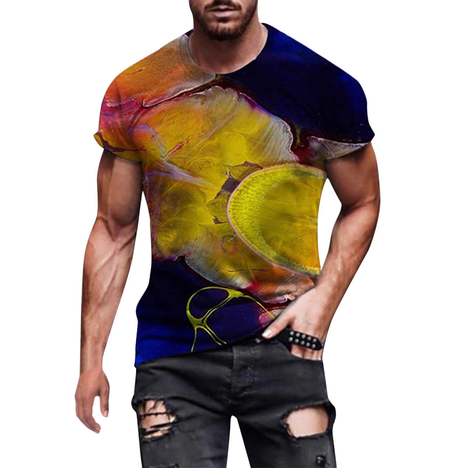 T-Shirt Funny Fashion Mens 3D Top Tees