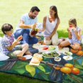 thumbnail image 4 of Wobogo Extra Large Camping Blanket 78×78in Waterproof Foldable Picnic Mat for Beach Grass Lawn Park Accessories Toucans Perched on Branches, 4 of 6