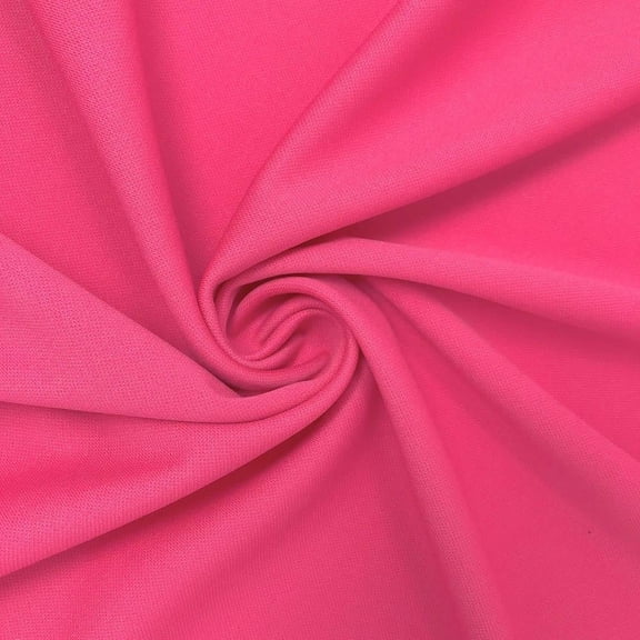 Scuba Double Knit Fabric 100% Polyester 58/60" inches Wide Sold By The Yard Many Colors (Fuchsia)
