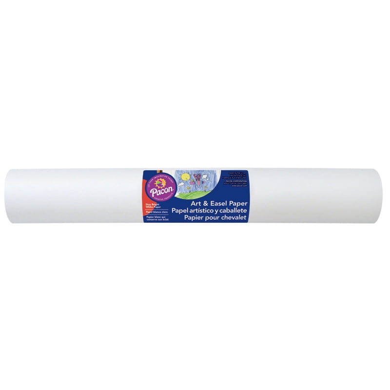 Pacon Easel Roll Drawing Paper 18"x200' 50 Ib White 4763 