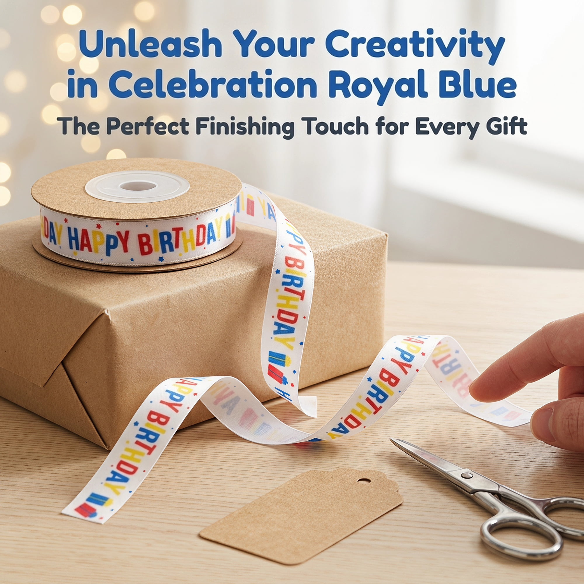 Unique Bargains Vibrant Fabric Cartoon Ribbon for Creative Gift Wrapping Projects Birthday