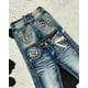 thumbnail image 4 of Pantalones vaqueros Y2K con bordado gótico para hombre, pantalón vaquero lavado informal, ropa de calle Retro, Pantalones rectos holgados de cintura alta a la moda de Hip Hop, 4 of 5