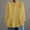 Yellow, variant on Women's Oversized Tshirts Retro Pleated Linen Like Regular Fit Shirt Long Sleeve Shirts for Women