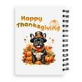 thumbnail image 2 of Happy Thanksgiving French Bulldog Welcome Thankful Fall Autumn Pumpkin Spiral Bound Journal Dog Lover Gifts 5x7in Spiral Notebook - 02021, 2 of 5