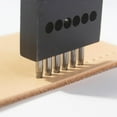thumbnail image 6 of Spacing leather Hand Perforated Round Stitching Punch Tools Hole Cut Leather Punching Tool 4mm, 6 of 8