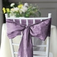 thumbnail image 5 of BalsaCircle 5 Violet Amethyst Accordion Crinkle Taffeta Chair Sashes Wedding Party, 5 of 8