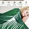 thumbnail image 3 of RUIYC Leaf Blanket, Green Leaf Blanket Throw, Soft Lightweight Monstera Palm Tropical Leaf Flannel Blanket, Plant Cozy Plush for Adult Teens, Sofa Bed Office White, 3 of 6