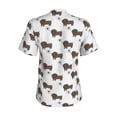 thumbnail image 3 of Uemuo Dachshund Dog Printed Women's Classic V-Neck T-Shirt - Soft, Breathable, Moisture-Wicking, Perfect for Casual, Office, Travel, and Everyday Wear-3X-Large, 3 of 5