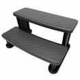 thumbnail image 1 of Puri Tech Universal Spa & Hot Tub Outdoor Steps No Slip Grip Support - Light Grey, 1 of 4