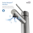 thumbnail image 5 of Luxury Solid Brass Single Hole Bathroom Faucet with Pop Up Drain, 5 of 10