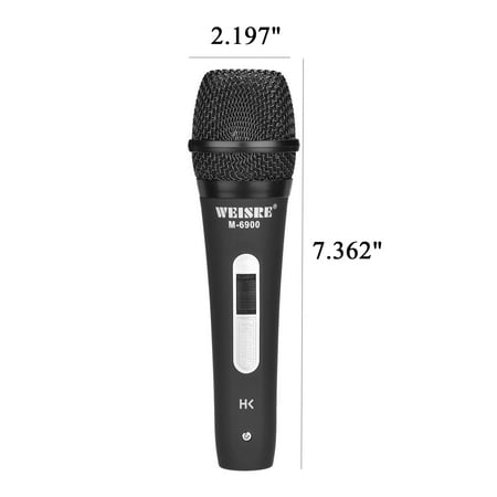 HK Professional Wired Microphone w/ 11.5ft Detachable Cable Dynamic Vocal Excellent Sound Perfect