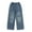 girls wide leg pants IG2 Blue, variant on KEXE Baggy Jeans For Girls 10-12 Girls Pants Size 14-16 Girls Jeans Denim Elastic Wasit Wide Leg Baggy Pants Kids Clothes 11-12 Years Blue