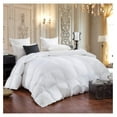 thumbnail image 3 of Luxurious Queen Size Siberian Goose Down Comforter, 600 Thread Count 100% Egyptian Cotton Cover, Solid White Color, 60 Oz Fill Weight, All Season Down Comforter, 3 of 8