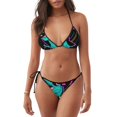 thumbnail image 1 of Fotbe Rex Dinosaur With Sunglasses Traje de Baño para Mujer de Dos Piezas – Bikini Sexy de Tirantes Tipo Halter con Diseño Triangular, 1 of 6