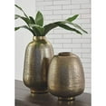 thumbnail image 2 of Signature Design by Ashley Miette Antique Brass Finish Vase - Set of 2, 2 of 3