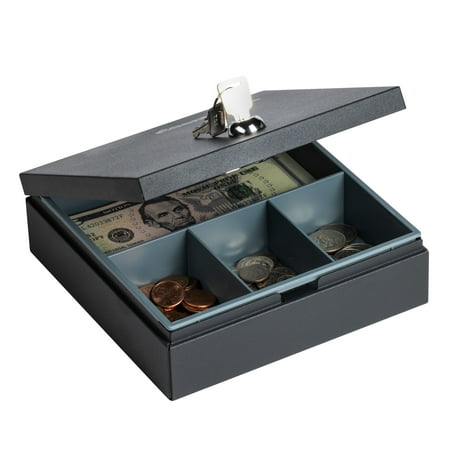 SentrySafe DS-1 Portable Security Safe with Key Lock, 0.04 cu. ft., Black