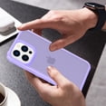 thumbnail image 4 of Decase for iPhone 15 Plus Translucent Case,Military Grade Anti-Drop Rugged Shockproof Anti-Yellowing Protection Cover,Anti-Scratch Soft TPU + Hard PC Hybrid Back Cover for iPhone 15 Plus,Purple, 4 of 6