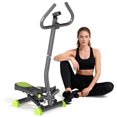 thumbnail image 1 of Soozier Twist Stepper Step Machine w/ LCD Monitor, Grey & Green, 1 of 10