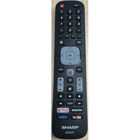 Sharp EN2A27S TV Remote Control for Sharp 4K ULTRA LED SMART HDTV 55H6B, 50H7GB, 50H6B, N6200U