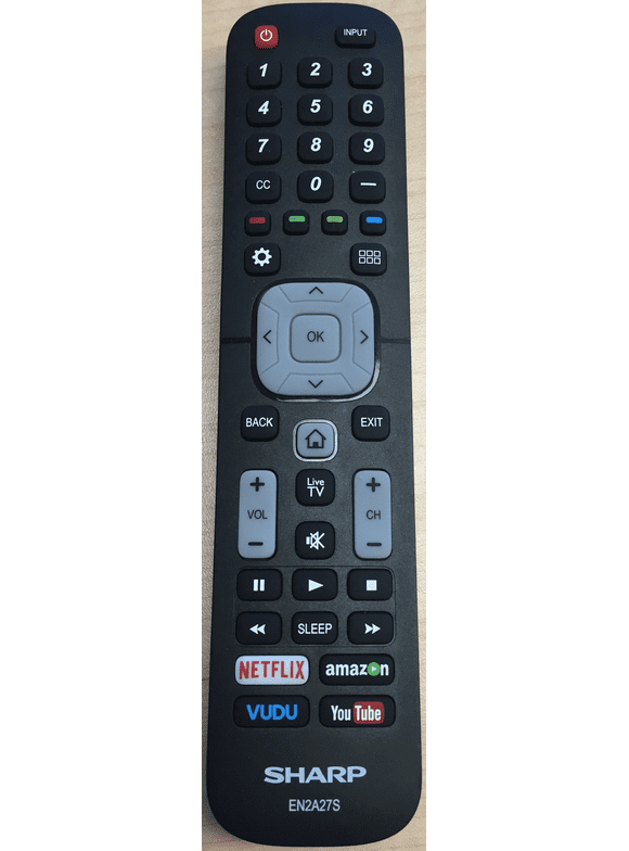 Sharp EN2A27S TV Remote Control for Sharp 4K ULTRA LED SMART HDTV 55H6B, 50H7GB, 50H6B, N6200U