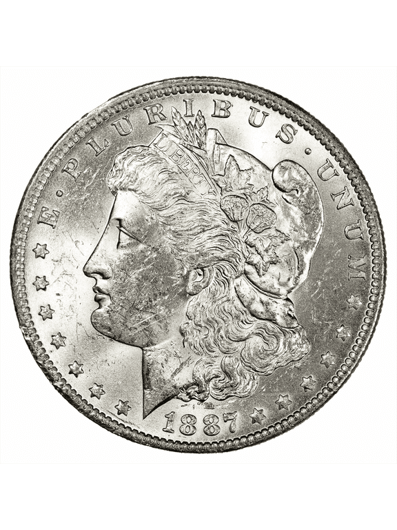 US Mint 1887O Morgan Silver Dollar Coin $1 Raw