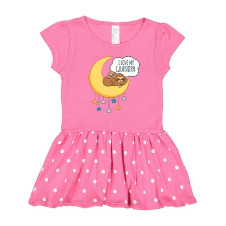 

Inktastic I Love My Grandpa Gift Toddler Girl Dress