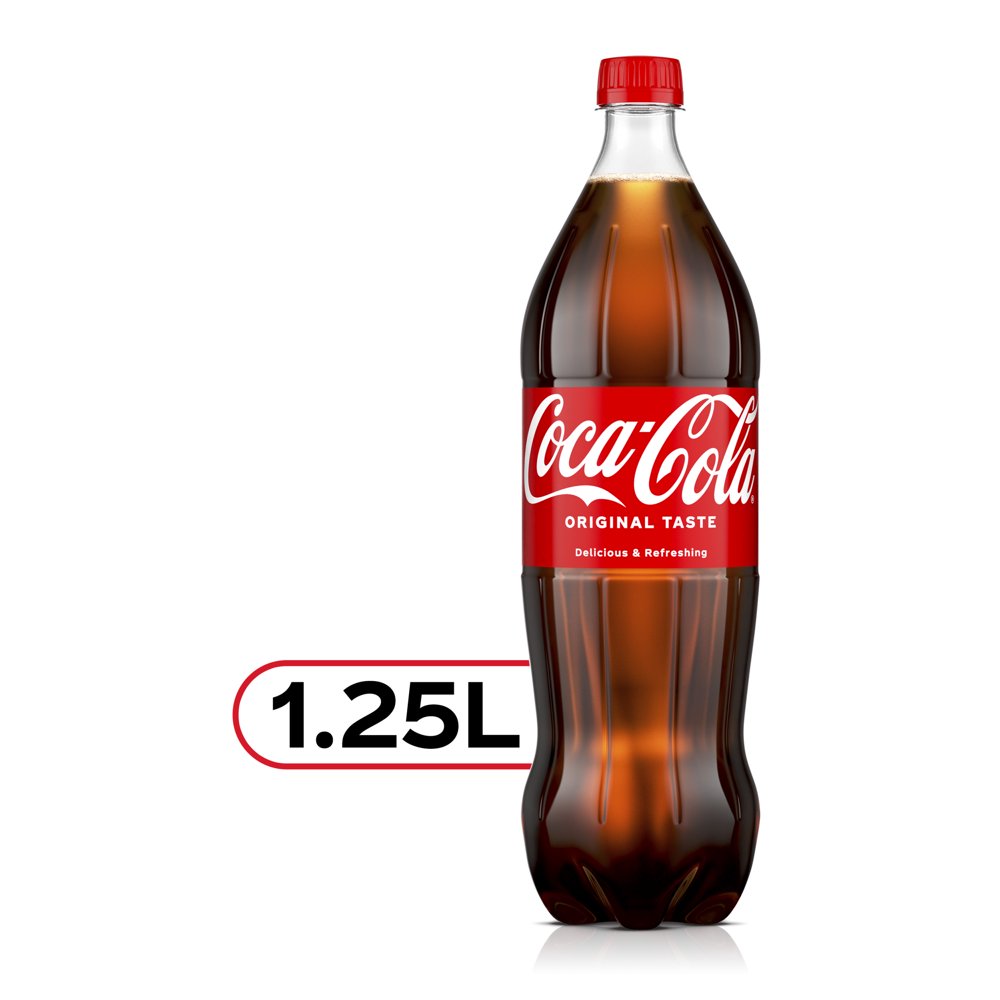 CocaCola Soda Soft Drink, 1.25 Liters