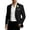 Black, variant on Men’s Sport Coat Slim Fit Two Button Notch Lapel Lightweight Breathable Flap Pockets Black M