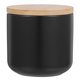 thumbnail image 1 of Caja de almacenamiento de cerámica de cereales duradera, contenedor de almacenamiento de cocina, caja de almacenamiento de sellado (negro, pequeño), 1 of 7