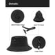 thumbnail image 2 of Gorro Zylioo para el sol, extra grande y ligero, negro, 2 of 8
