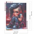 thumbnail image 2 of Pintura de diamante 5D DIY taladro redondo completo chica dulce decoración del hogar artesanía 40x50cm, 2 of 9