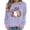 Purple, variant on Hurxie Women's Pastel Pumpkin Halloween Crewneck Sweatshirt Soft Aesthetic Fall Top