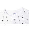 thumbnail image 3 of MSLLEN Mens Urban Dandelion Print Round Neck Short Sleeve T-shirts For Men White, 3 of 5