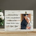 thumbnail image 3 of Mothers Day Frame Letter Writing Wooden Picture Frame Mothers Day Gifts Customized Your Own Image Holds 4x6 Inch Photoes Creative Photo Frame for Mother Birthday Thanksgiving Day Gifts, 3 of 6