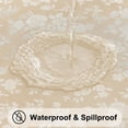 thumbnail image 2 of Mantel rectangular Smiry de vinilo impermeable 150 x 210 cm, color beige, 2 of 8