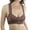 Chocolate, variant on ToBeInStyle Women's Galloon Sheer Lace Racerback Bralette - Black - X/S