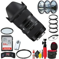 Sigma 18-35mm F/1.8 DC HSM Art Lens for Nikon F (Deluxe Bundle) with Accessories