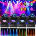 thumbnail image 1 of HOLDLAMP Moving Head LED DJ Party Light Black Sound Activated 8 Pattern RGBW, 1 of 7