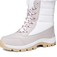thumbnail image 3 of Botas Invierno Nieve Botines Impermeables para Exteriores A Media Pantorrilla Mujer (38) Blanco, 3 of 9
