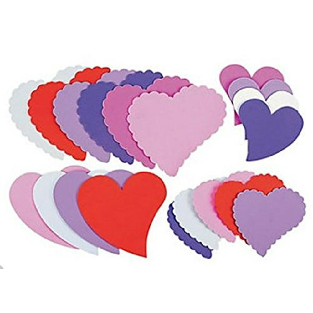 Jumbo Foam Hearts Craft Supplies 24 Pieces