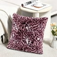 thumbnail image 2 of Home Soft Things Animal Print Faux Fur Pillow Covers, Set of 2, 20"x20", Abbes, 2 of 6