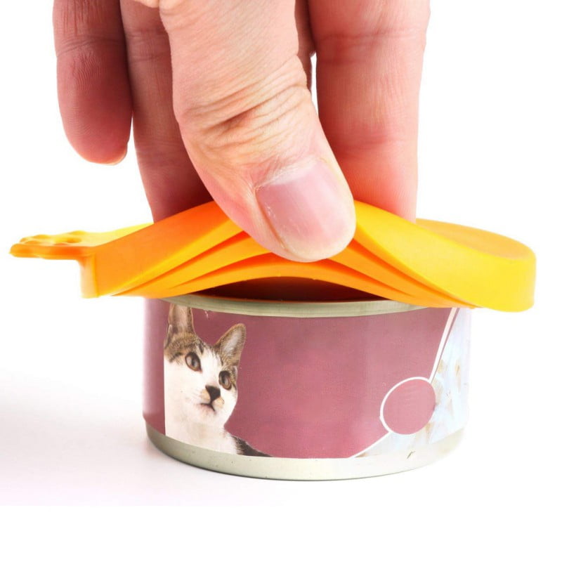 Dog food can lids online