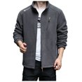 thumbnail image 1 of Men's Softshell Jacket with Thermal Hooded Windproof Outdoor Winter Coat for Hiking Camping, 1 of 9